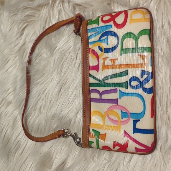 Dooney & Burke multicolor retro vintage wristlet wallet - Picture 4 of 8